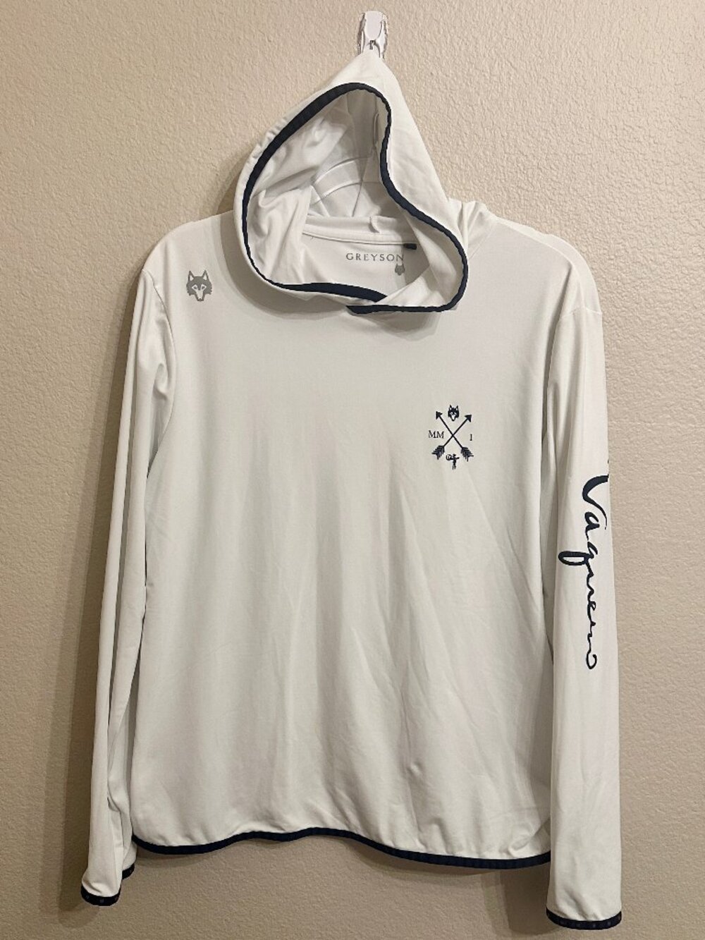 Greyson White Lightweight Hoodie Vaquero Golf Club